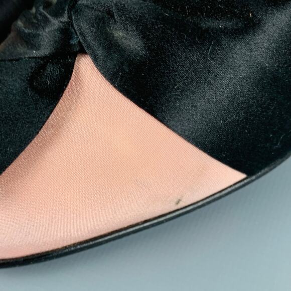 CHRISTIAN LOUBOUTIN Size 7.5 Pink Black Bow Pumps - Picture 11 of 11